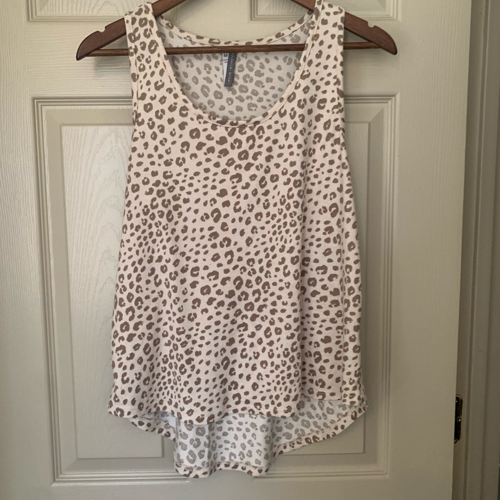 Leopard Print Pajama Top